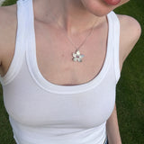 Petal Flame Necklace Silver 925