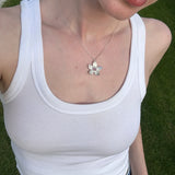 Petal Flame Necklace Silver 925