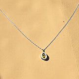 Colier Halo cu Safir