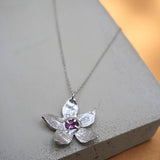 Petal Flame Necklace Silver 925